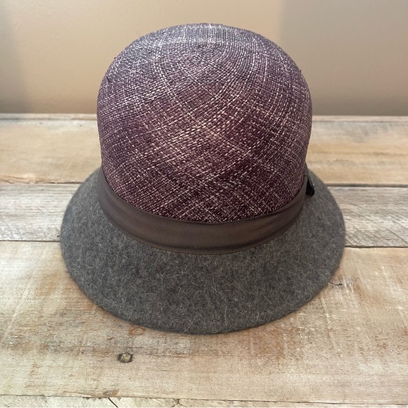 Kangol Dapper Felt & Straw Cloche Hat - Picture 10 of 10